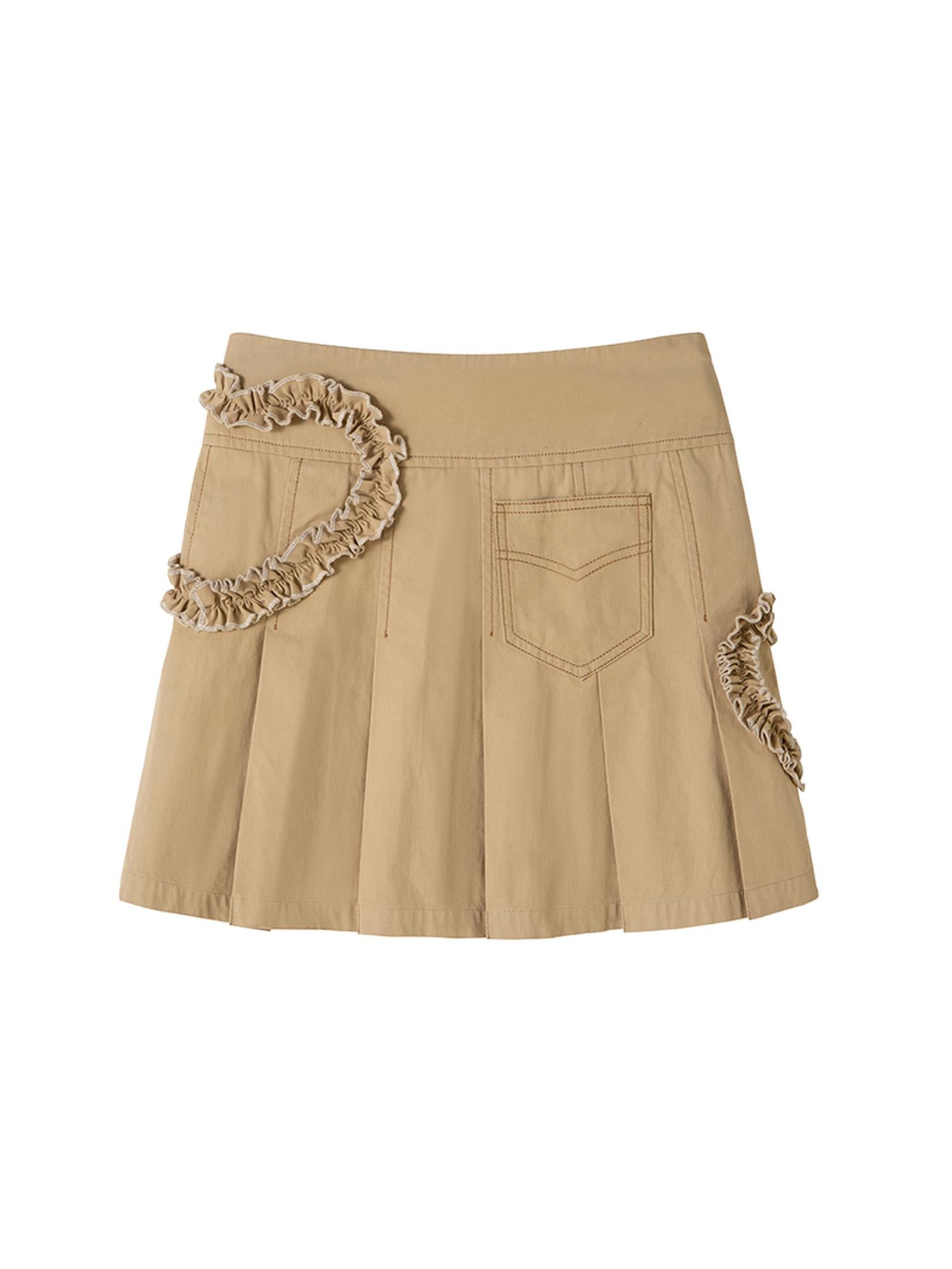 DIDDI MODA Lace Heart A Line Mini Skirt