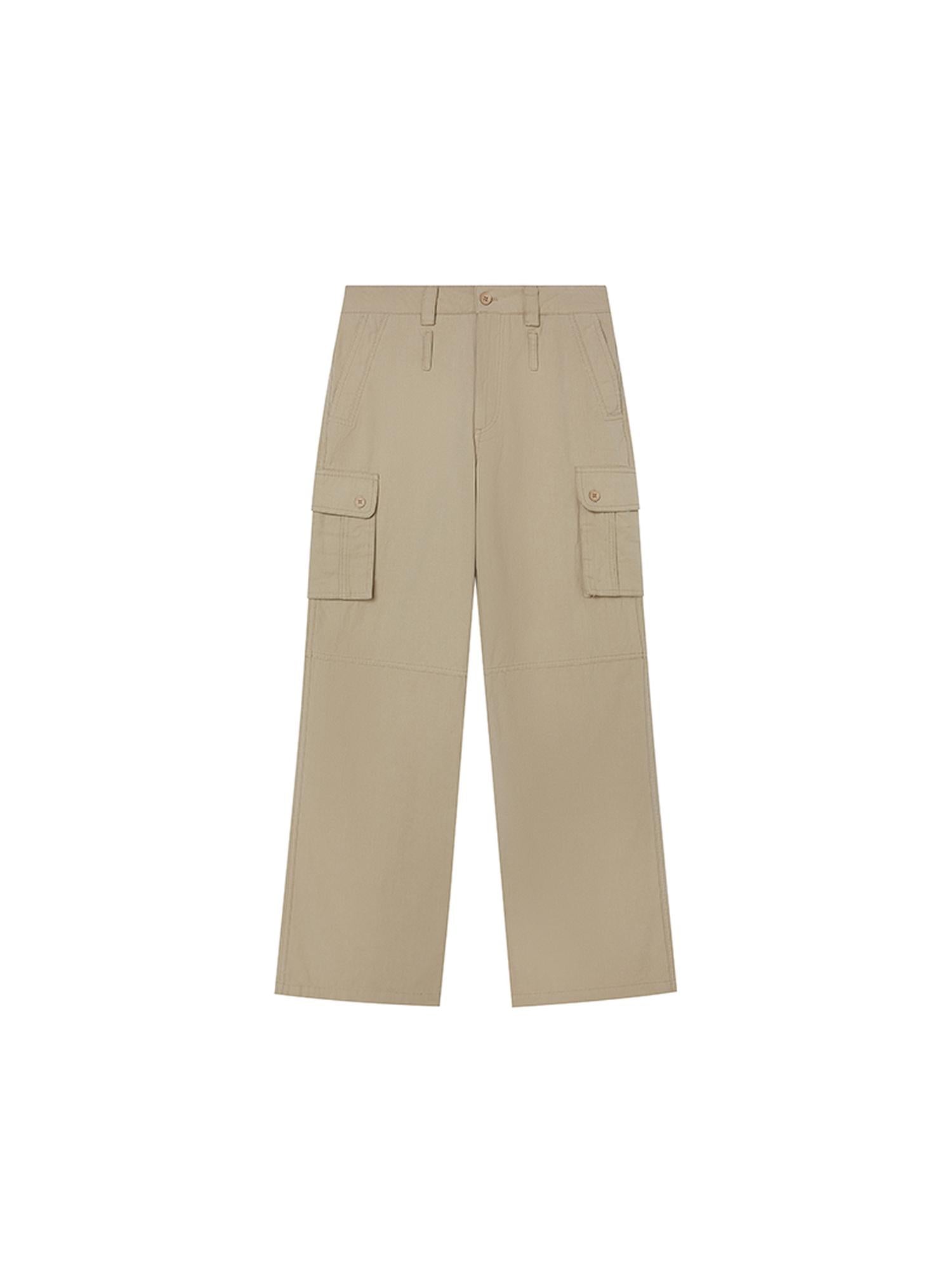 SweetChilling Vintage American Cargo Pants With Multi-Pockets Workwear Pants