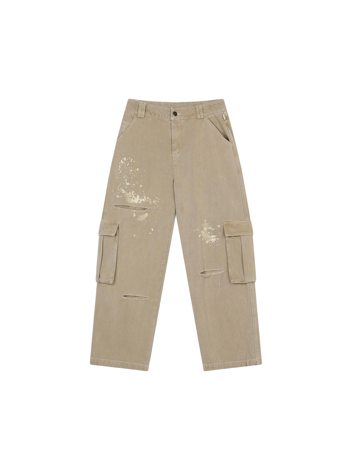 Achihara Faded Washed Denim Pants For Men