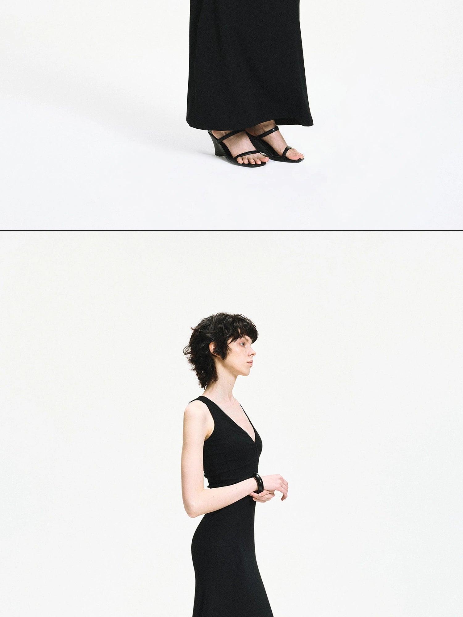 kvkv Adjustable Zipper Ribbed Slim Fit Long Sports Dress