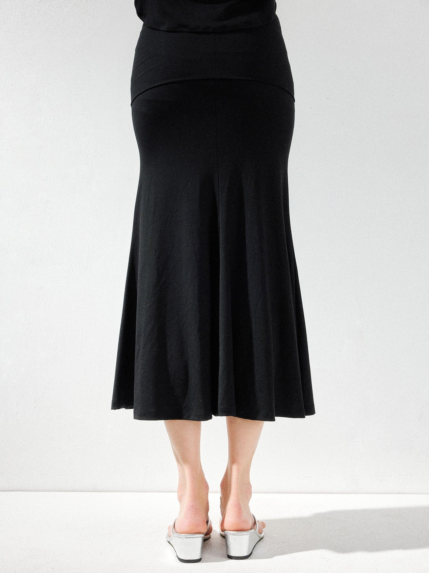 kvkv Black Convertible Foldover Mid Waist Women&