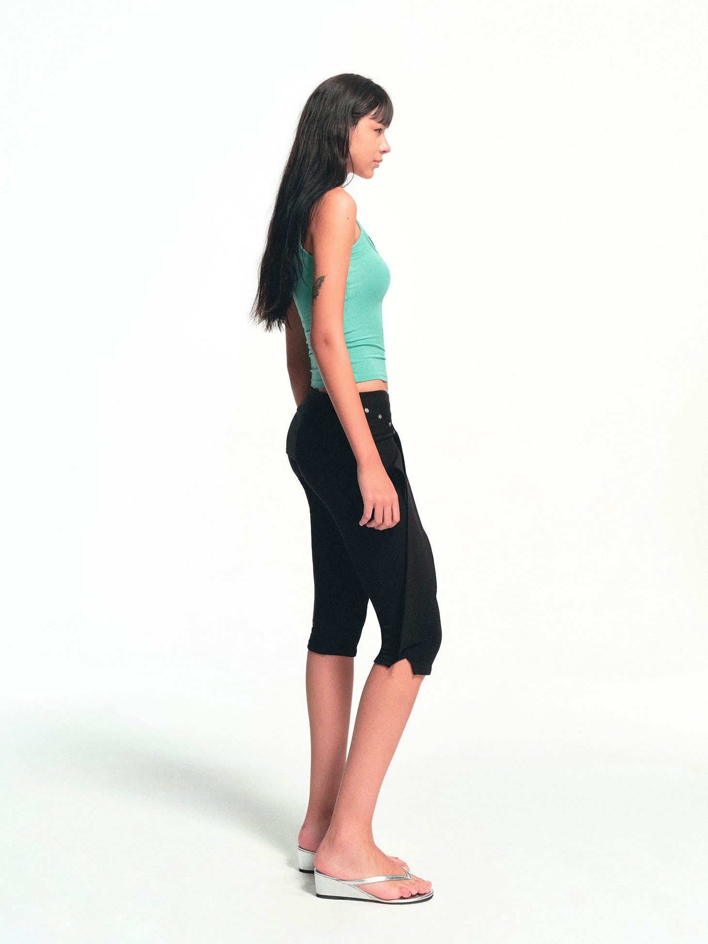 kvkv Black Detachable Hip Cover Tie Skirt Women&