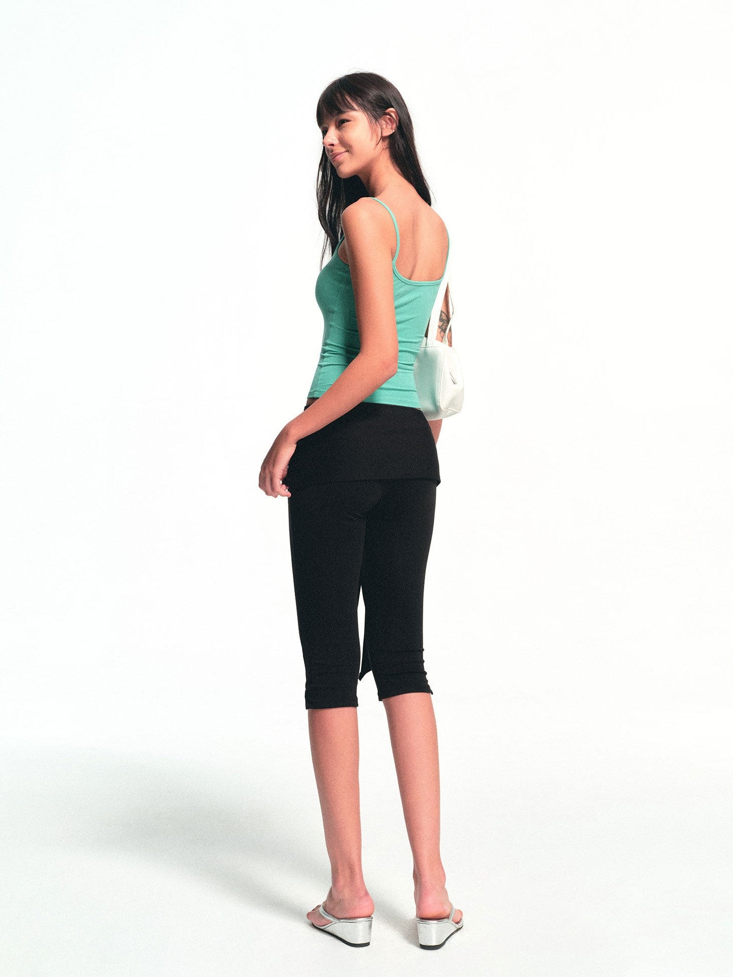 kvkv Black Detachable Hip Cover Tie Skirt Women&