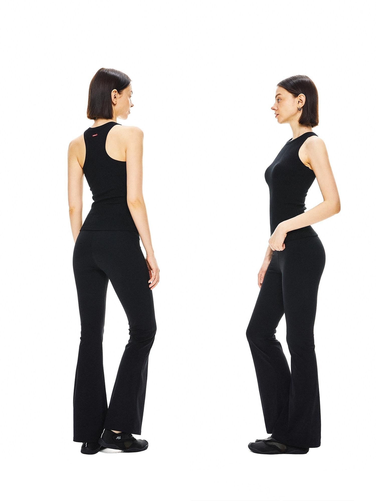 kvkv Black Yoga Racerback Women&