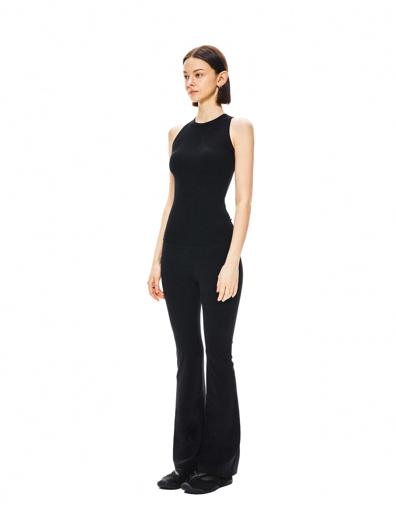 kvkv Black Yoga Racerback Women&