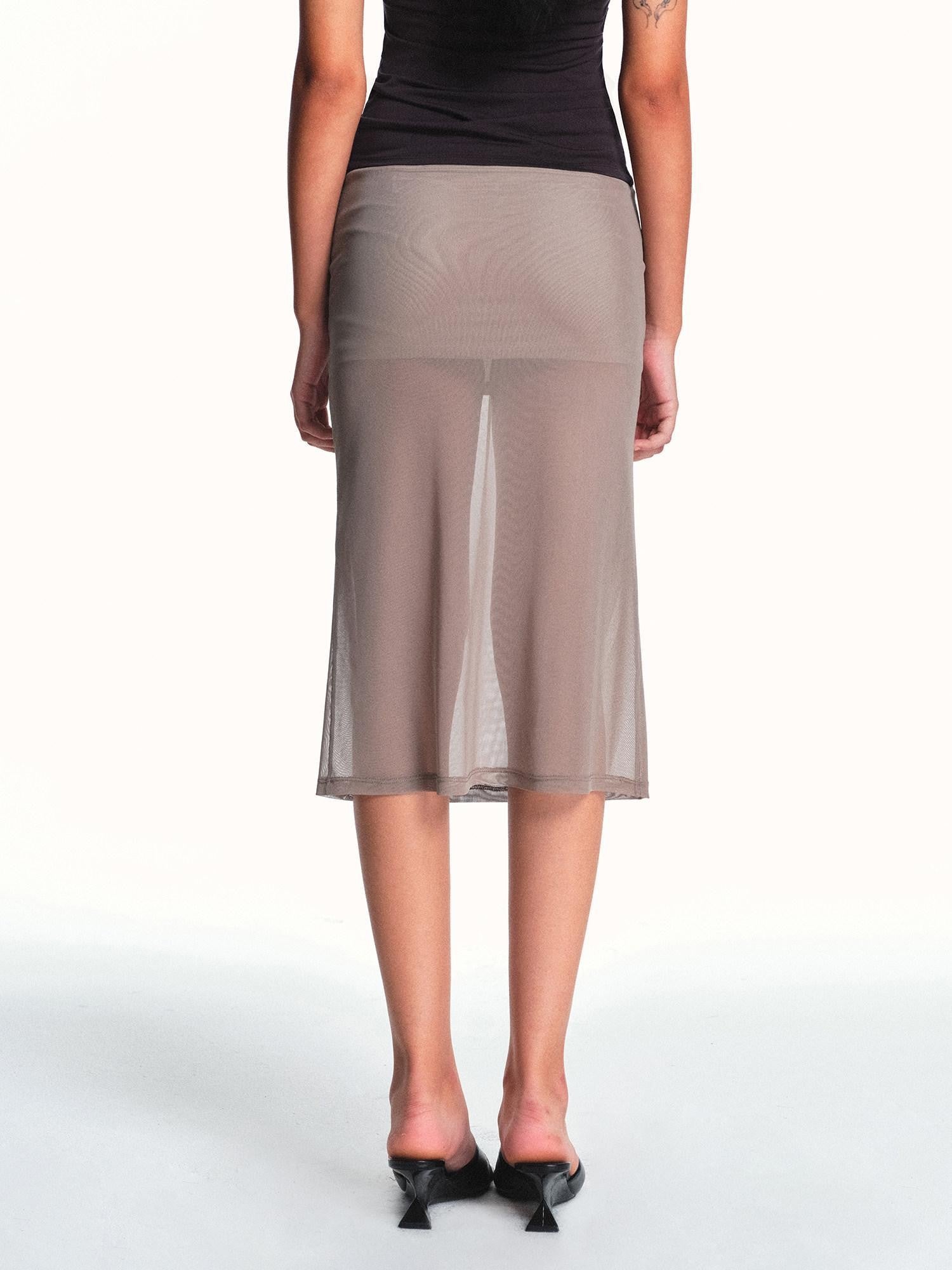 kvkv Breathable Apricot Mesh Double Layer Drawstring Women&