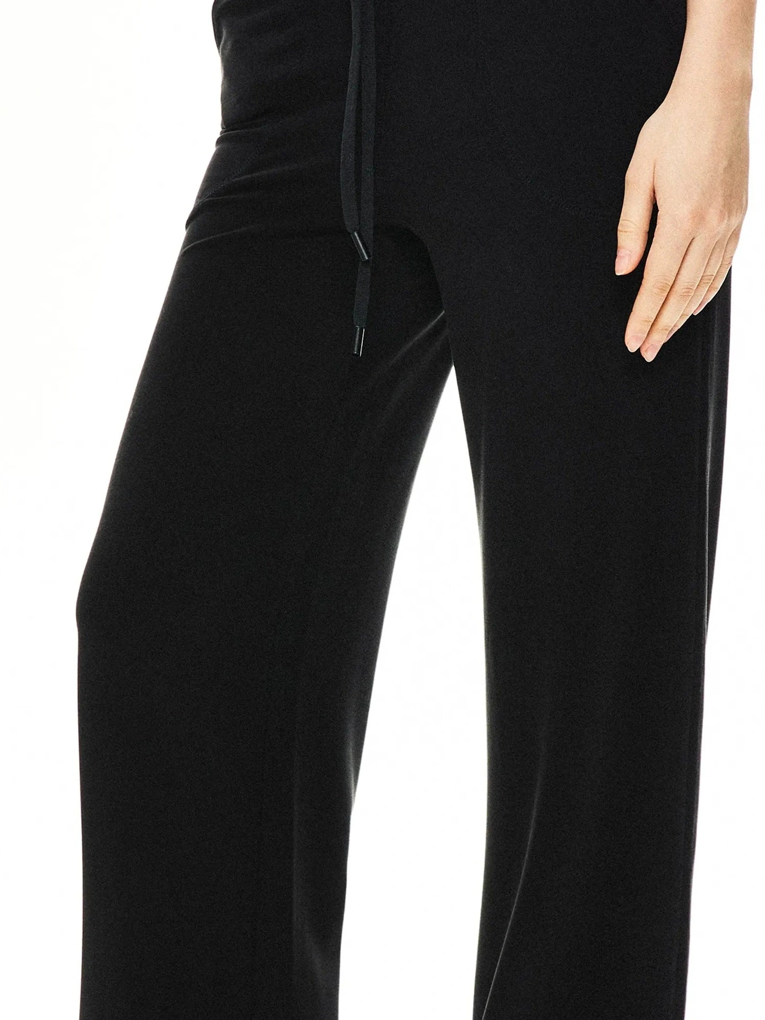 kvkv Comfy Straight Leg Yoga Pants With Drawstring