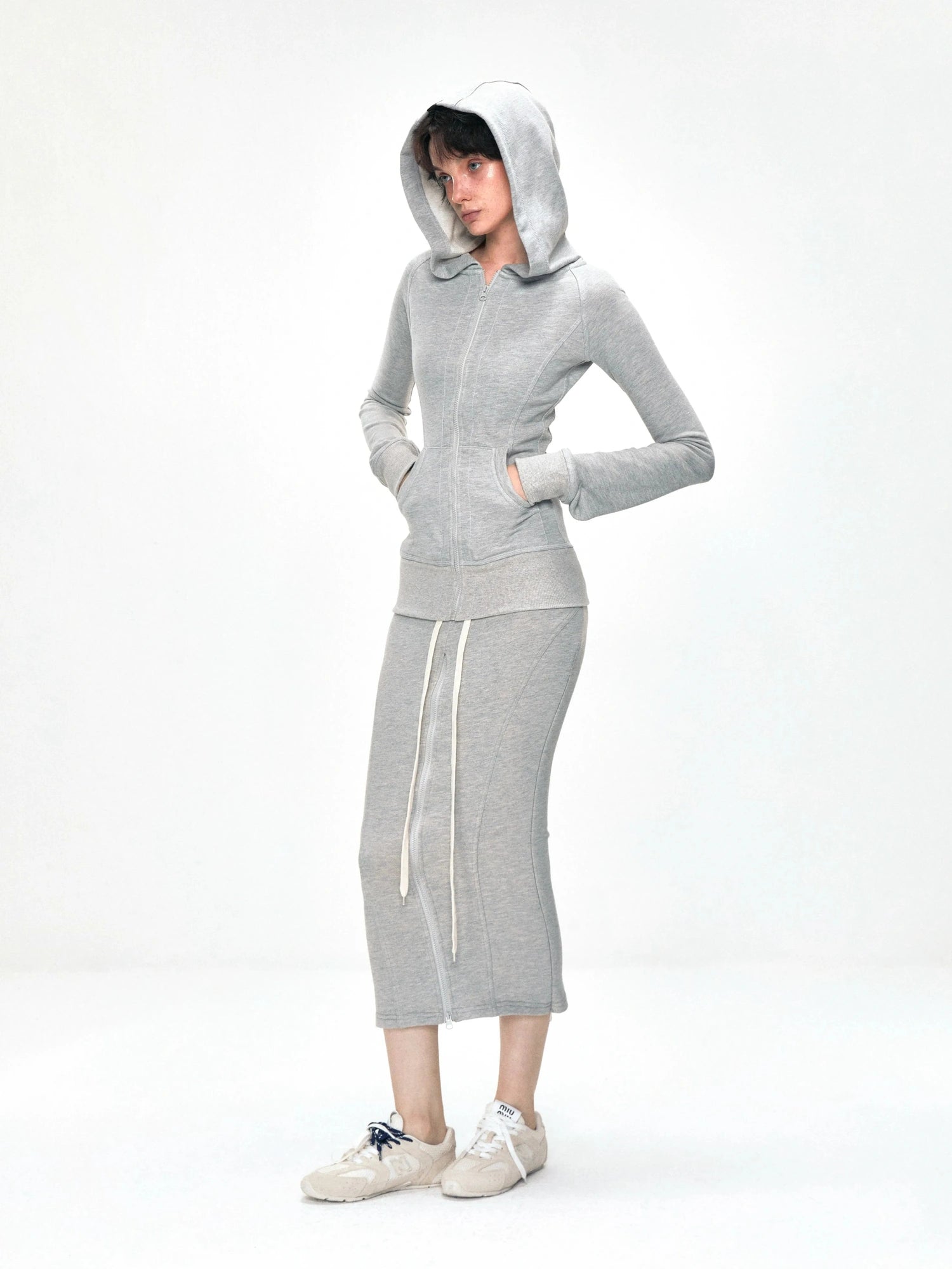 kvkv Convertible Fishtail Skirt With Drawstring And Adjustable Hem