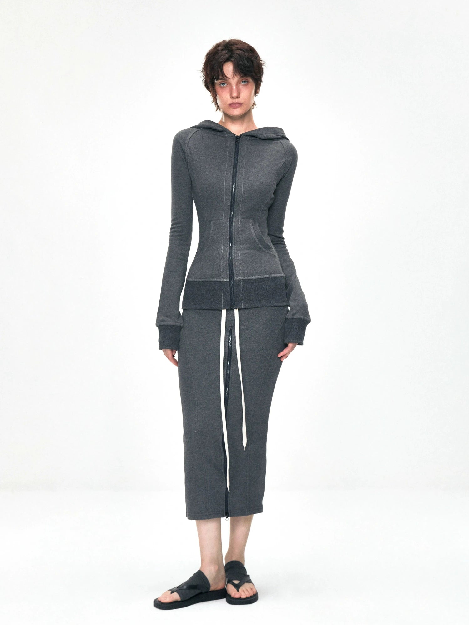 kvkv Convertible Fishtail Skirt With Drawstring And Adjustable Hem