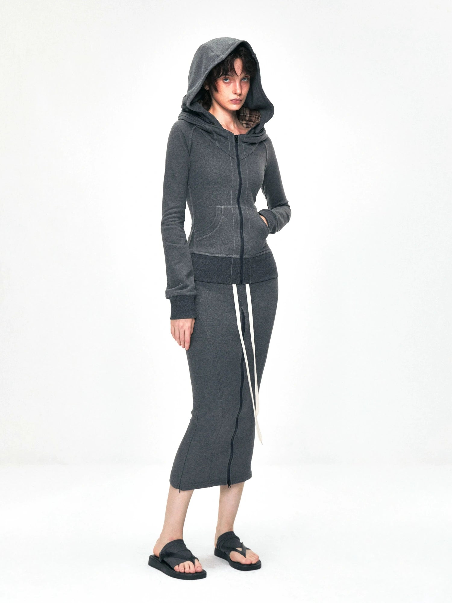 kvkv Convertible Fishtail Skirt With Drawstring And Adjustable Hem