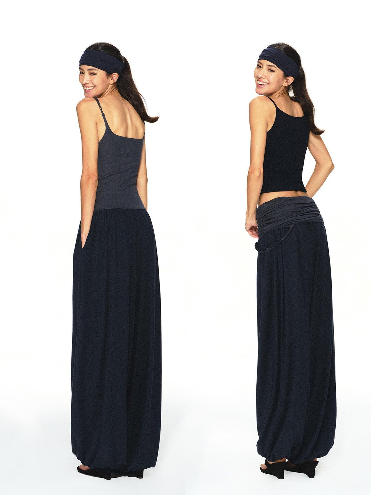 kvkv Convertible Stretch Flipped Waist Cotton Women&