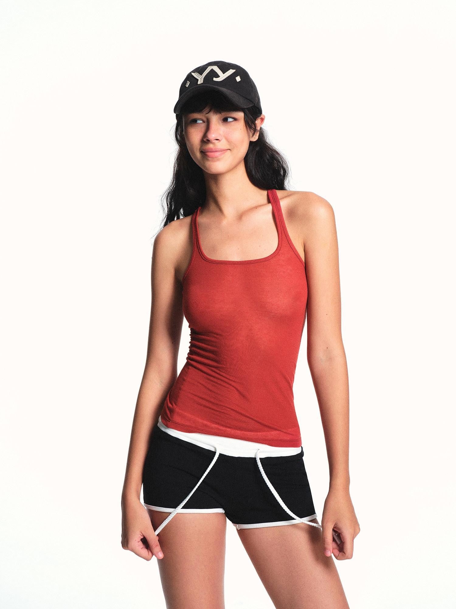 kvkv Cropped Slim Racerback Layering Women&