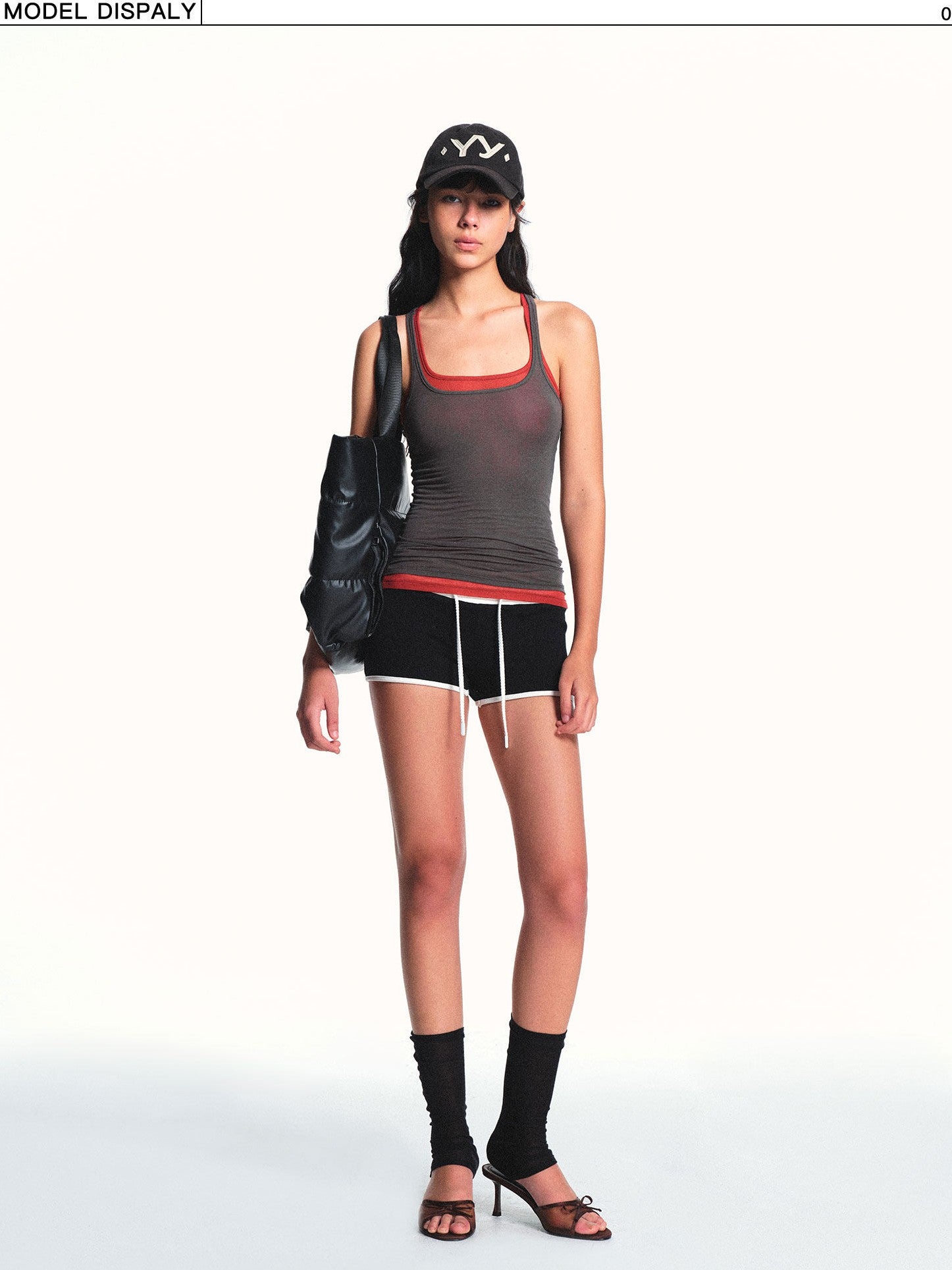 kvkv Cropped Slim Racerback Layering Women&
