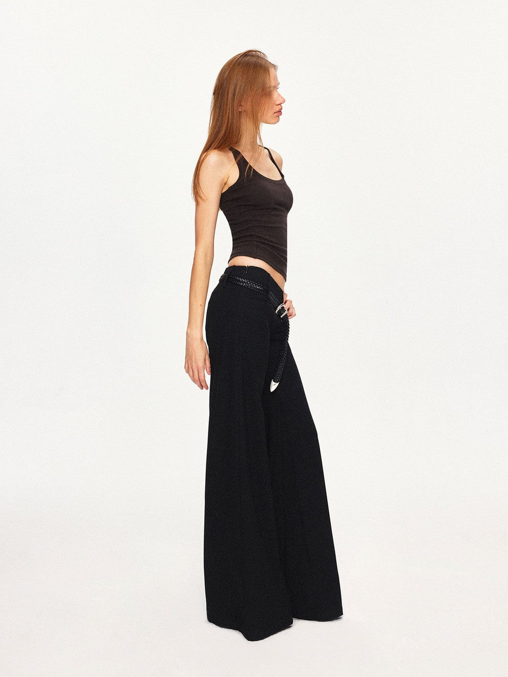 kvkv Deep Brown U Neck Racerback Women&