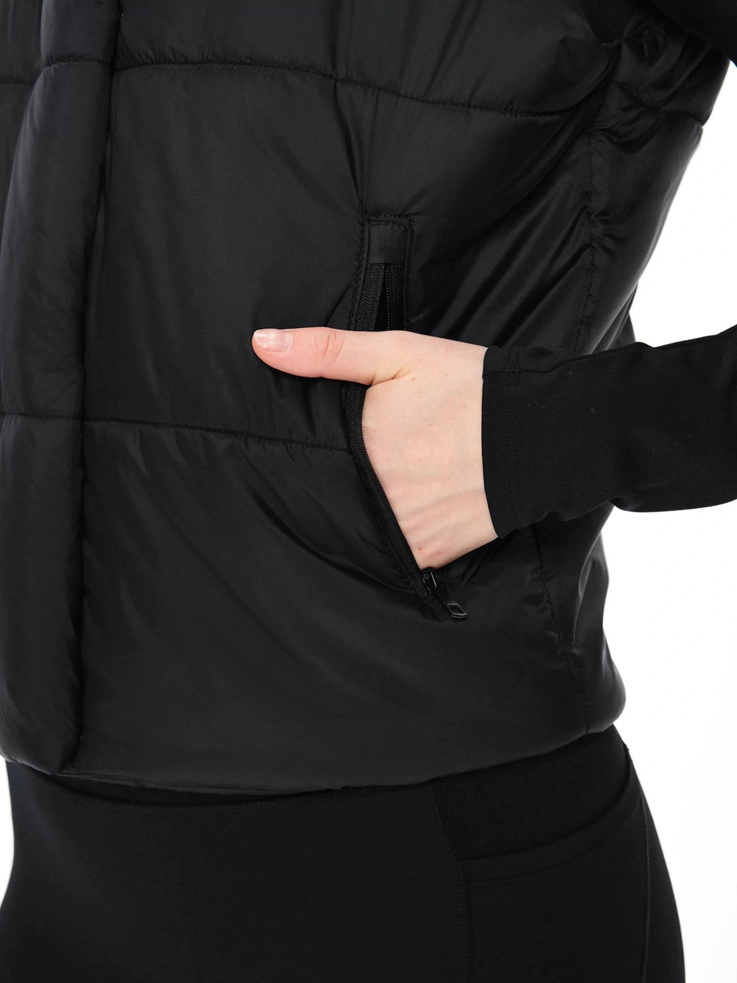 kvkv Detachable Hooded Quilted Vest