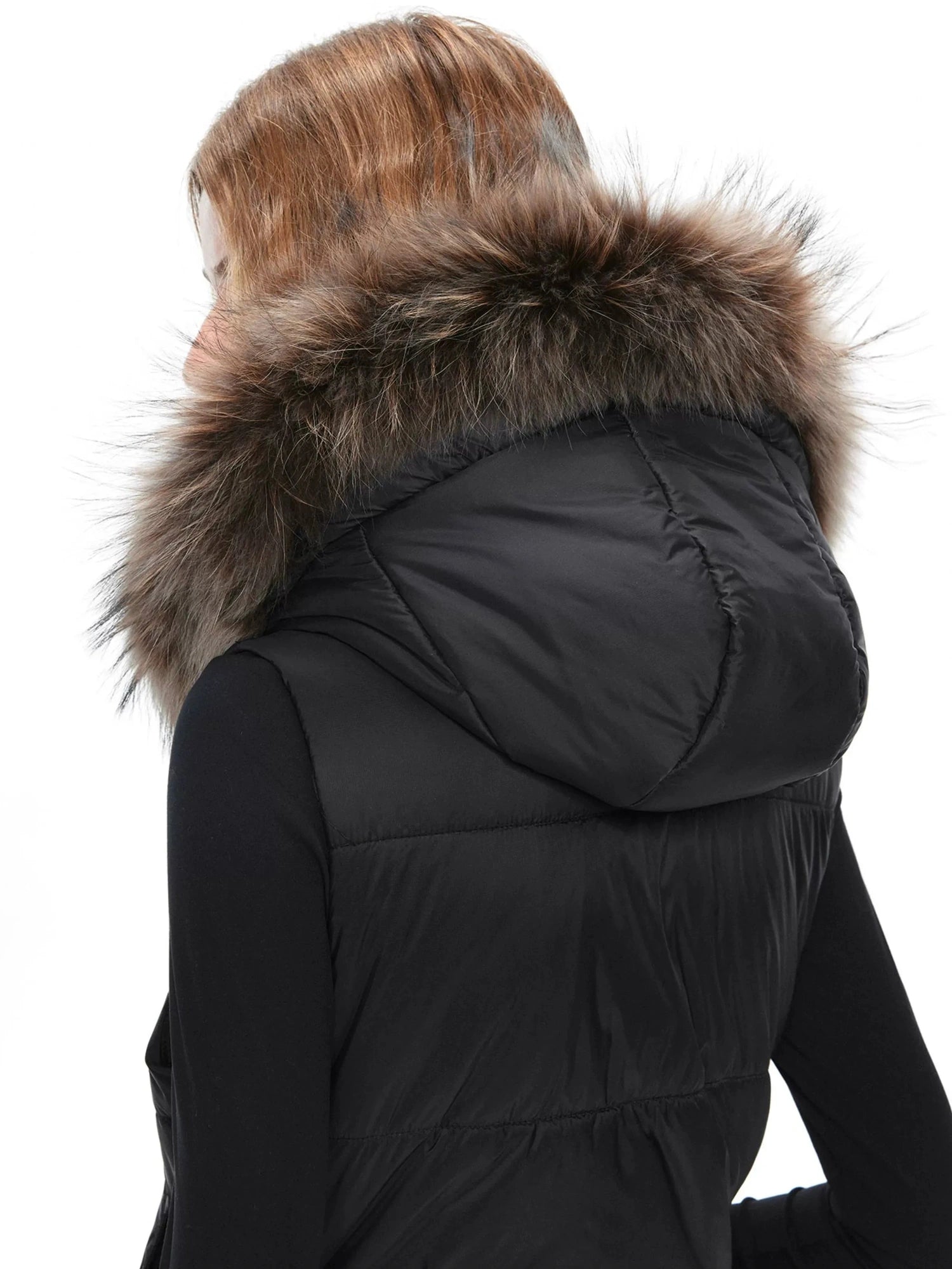 kvkv Detachable Hooded Quilted Vest