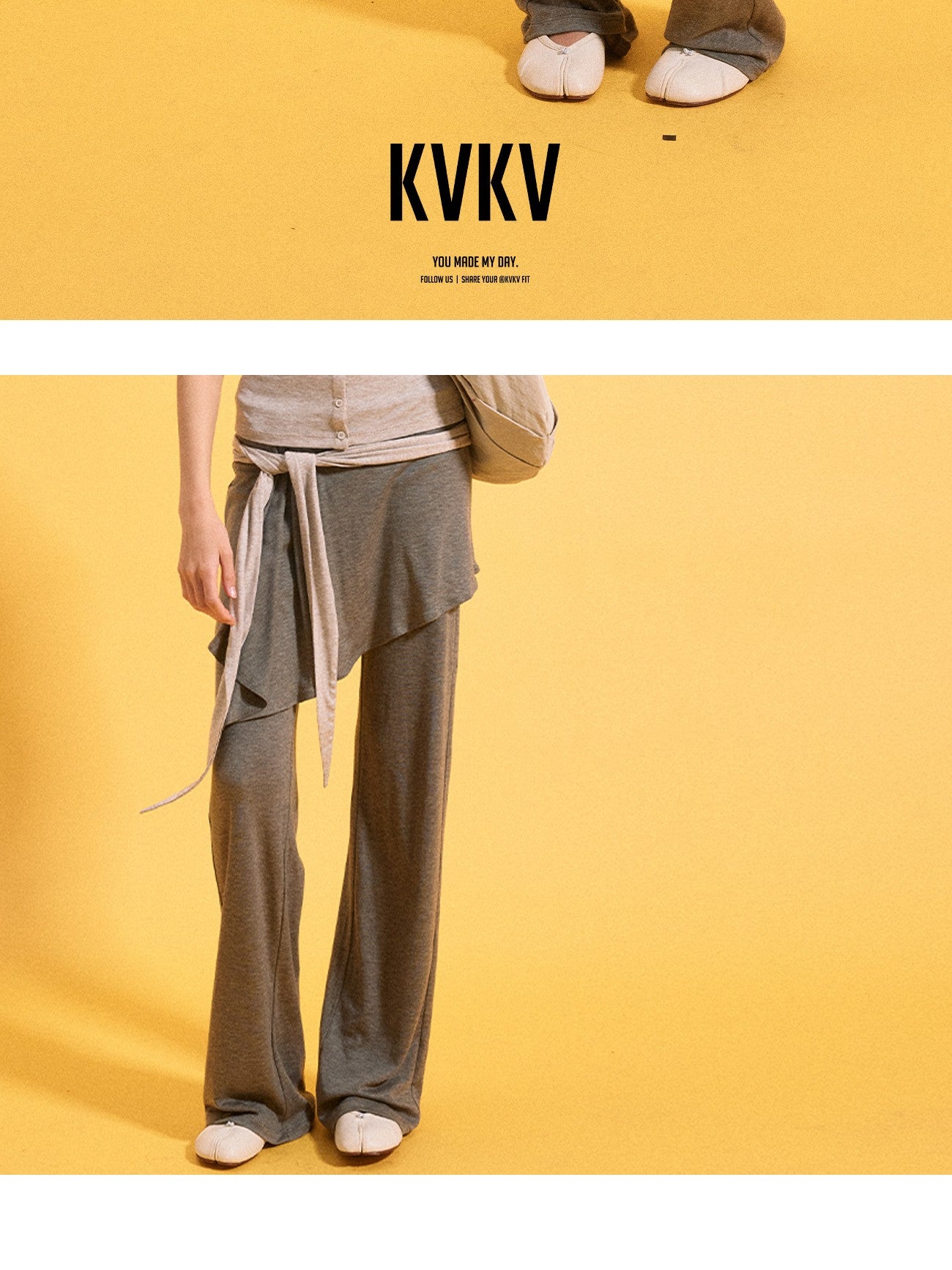 kvkv Detachable Strap And Sock Cover Loose Jogger Women&