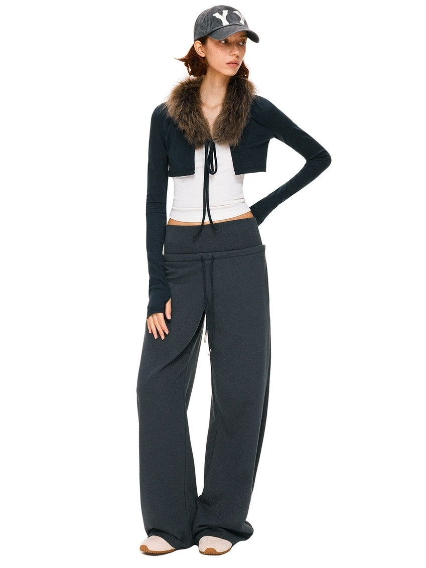 kvkv Detachable Zip Short Slim Fit Casual Womens Navy Cotton Blend Jacket