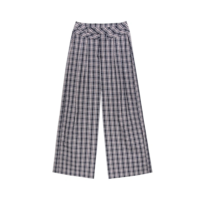 kvkv_Double_Layer_Waistband_Checkered_Trousers_MISSTT