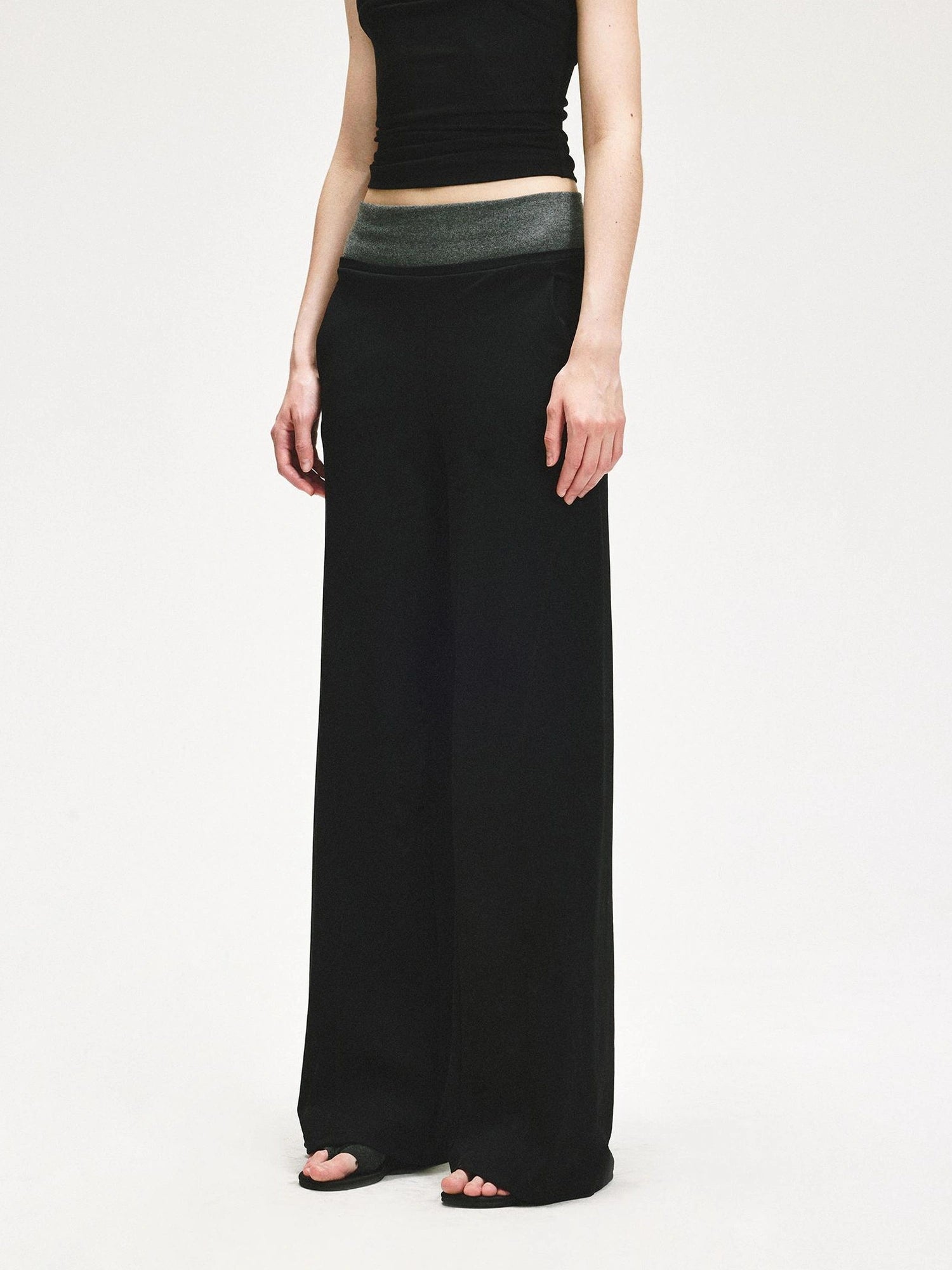 KVKV Yoga Clothing Brand - Double Waistband Loose Fit Sweatpants