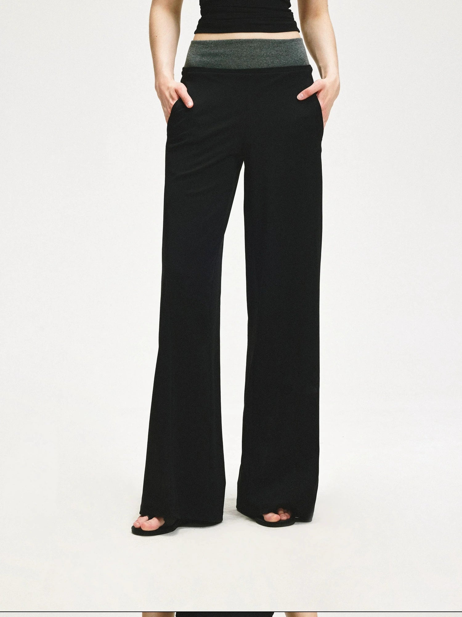 KVKV Yoga Clothing Brand - Double Waistband Loose Fit Sweatpants