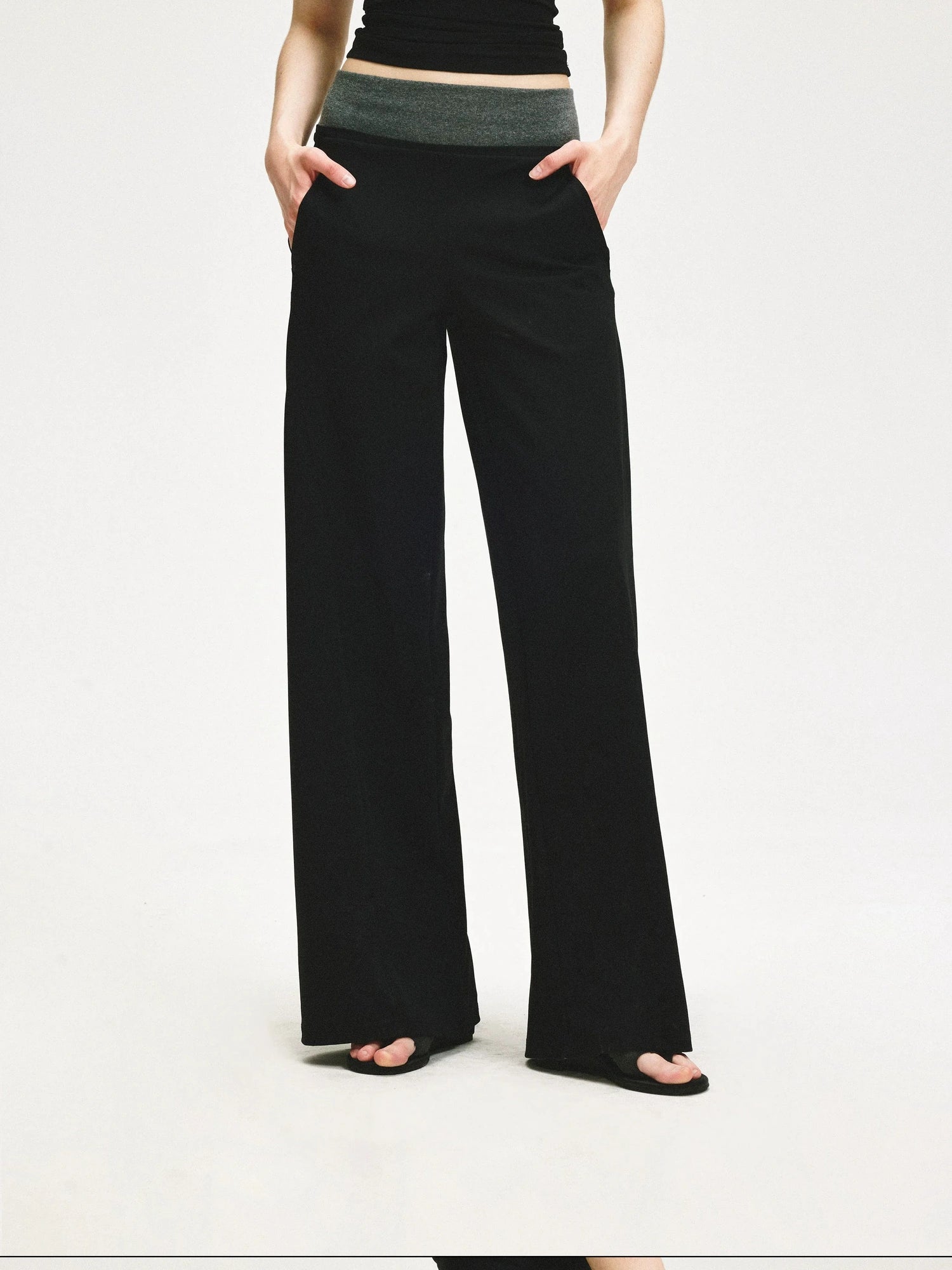 KVKV Yoga Clothing Brand - Double Waistband Loose Fit Sweatpants