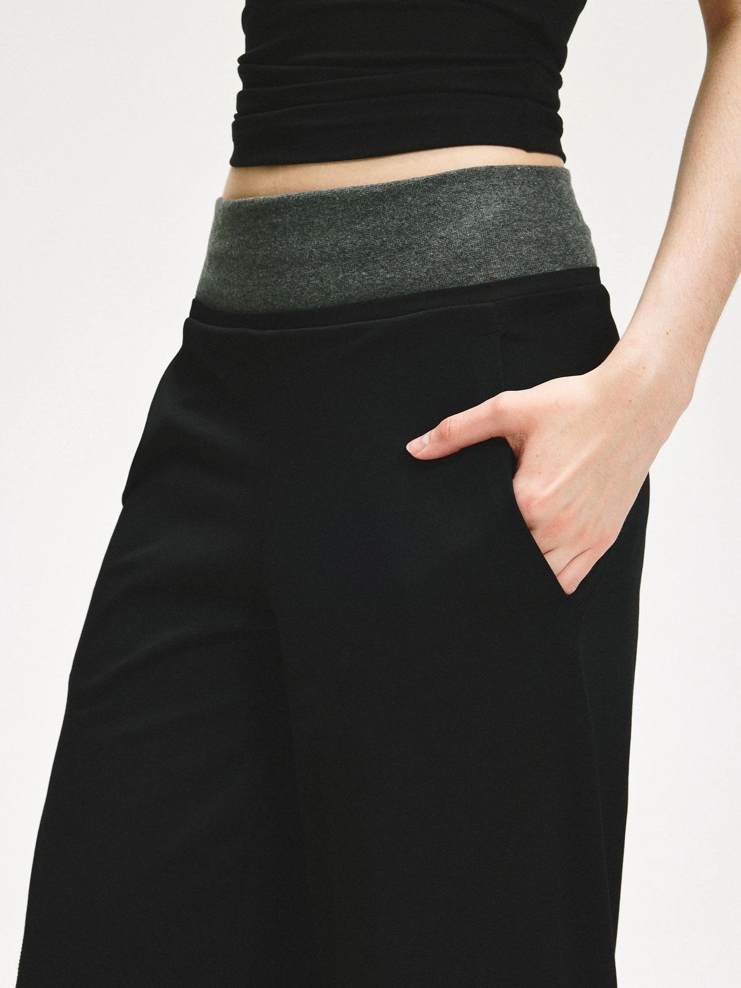 KVKV Yoga Clothing Brand - Double Waistband Loose Fit Sweatpants