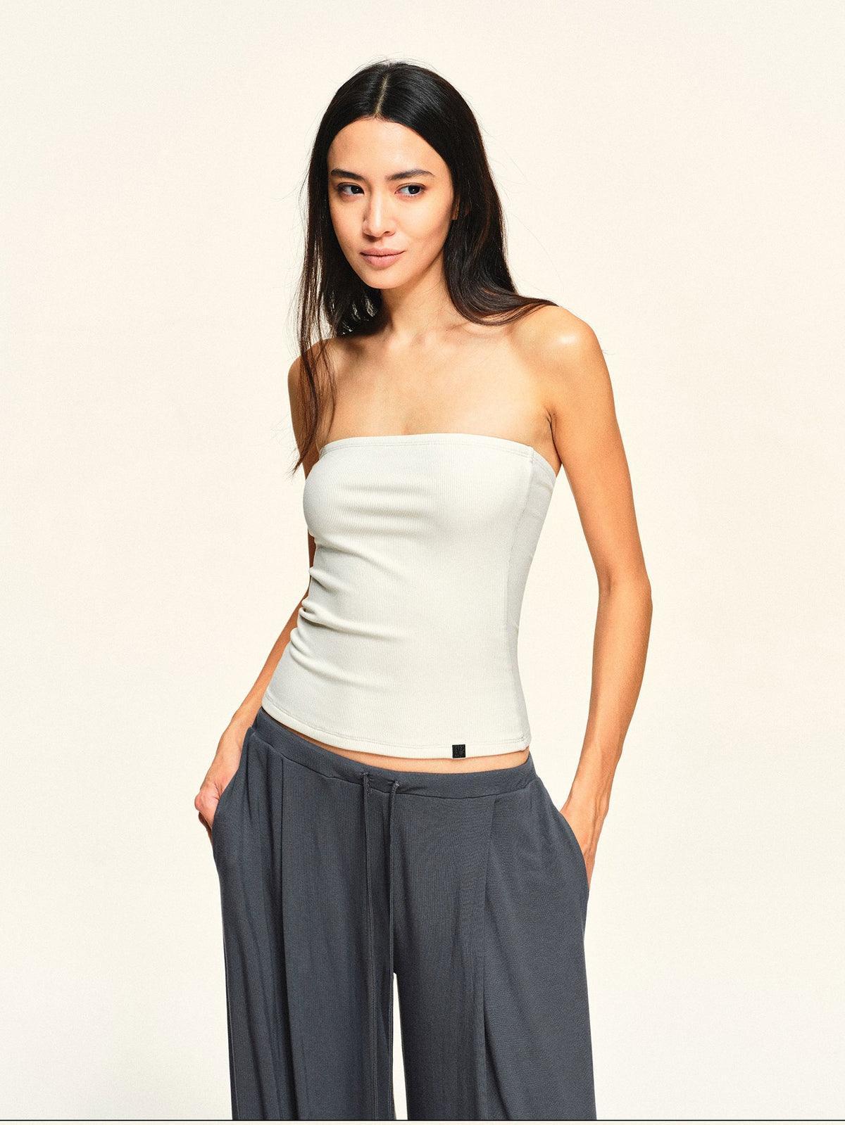 kvkv Draped Neck Long Sleeve Lyocell Women&