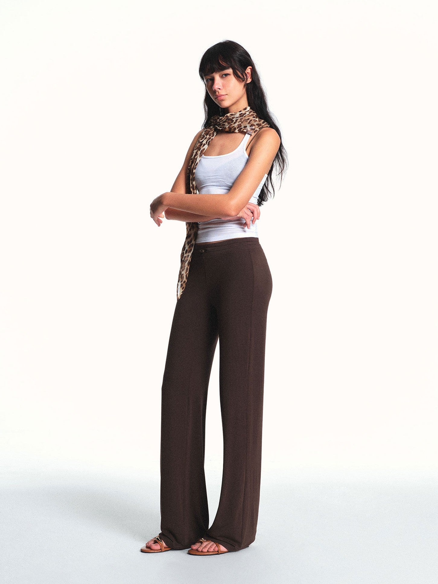 kvkv Drapey Drawstring Mid Low Waist Removable Stirrup Women&