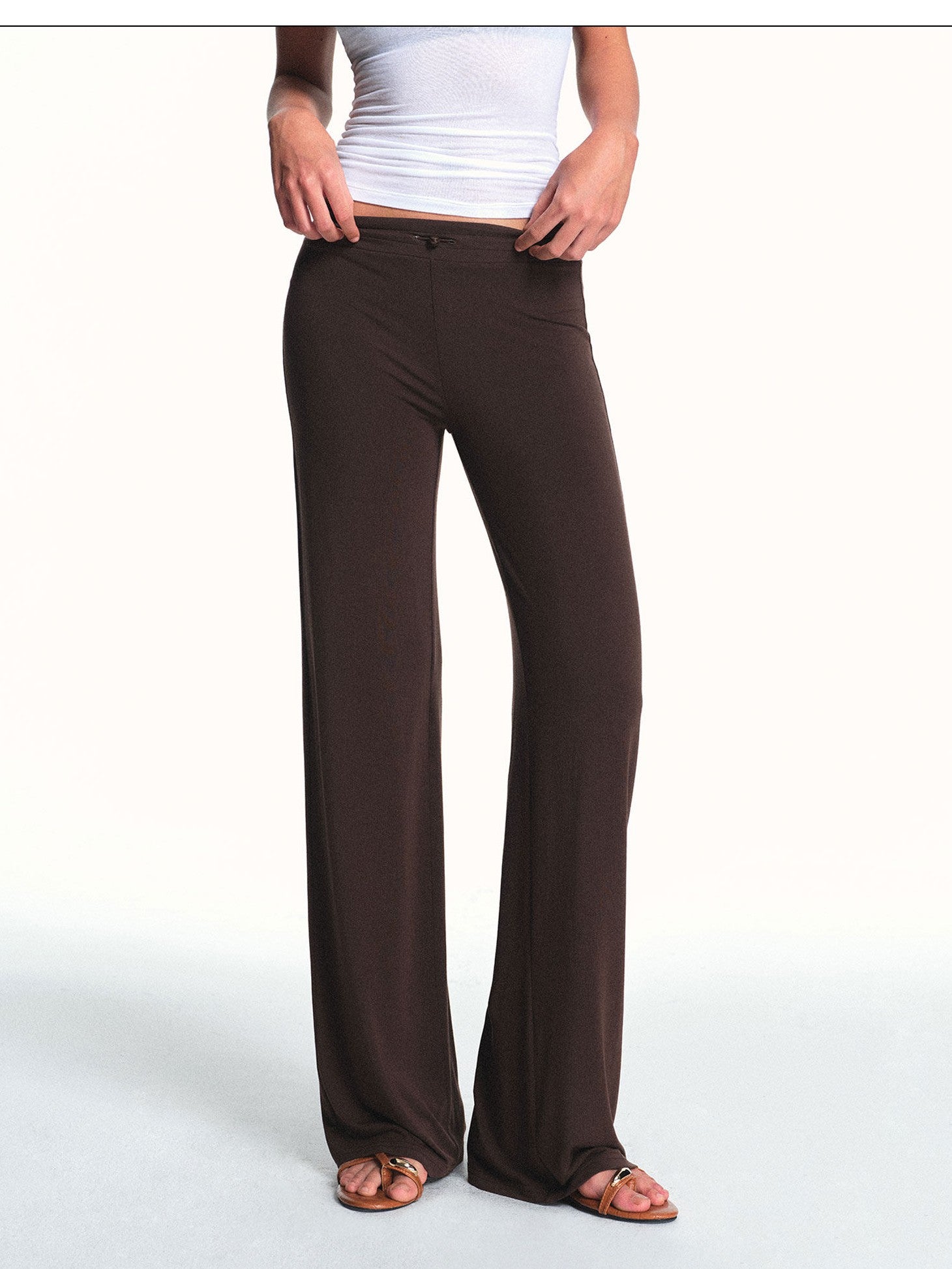 kvkv Drapey Drawstring Mid Low Waist Removable Stirrup Women&