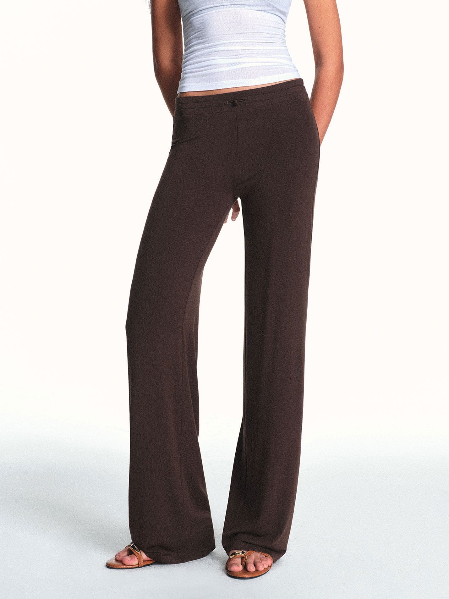 kvkv Drapey Drawstring Mid Low Waist Removable Stirrup Women&