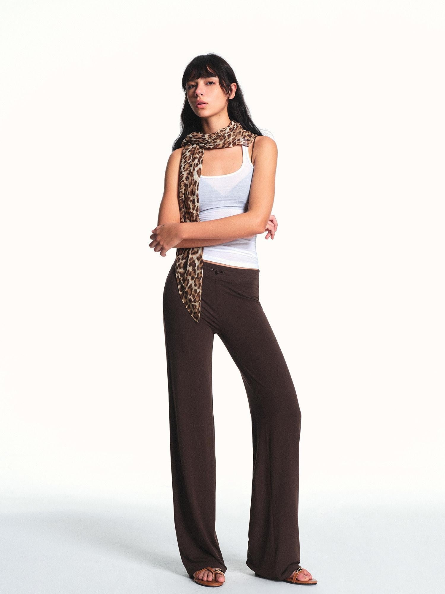 kvkv Drapey Drawstring Mid Low Waist Removable Stirrup Women&