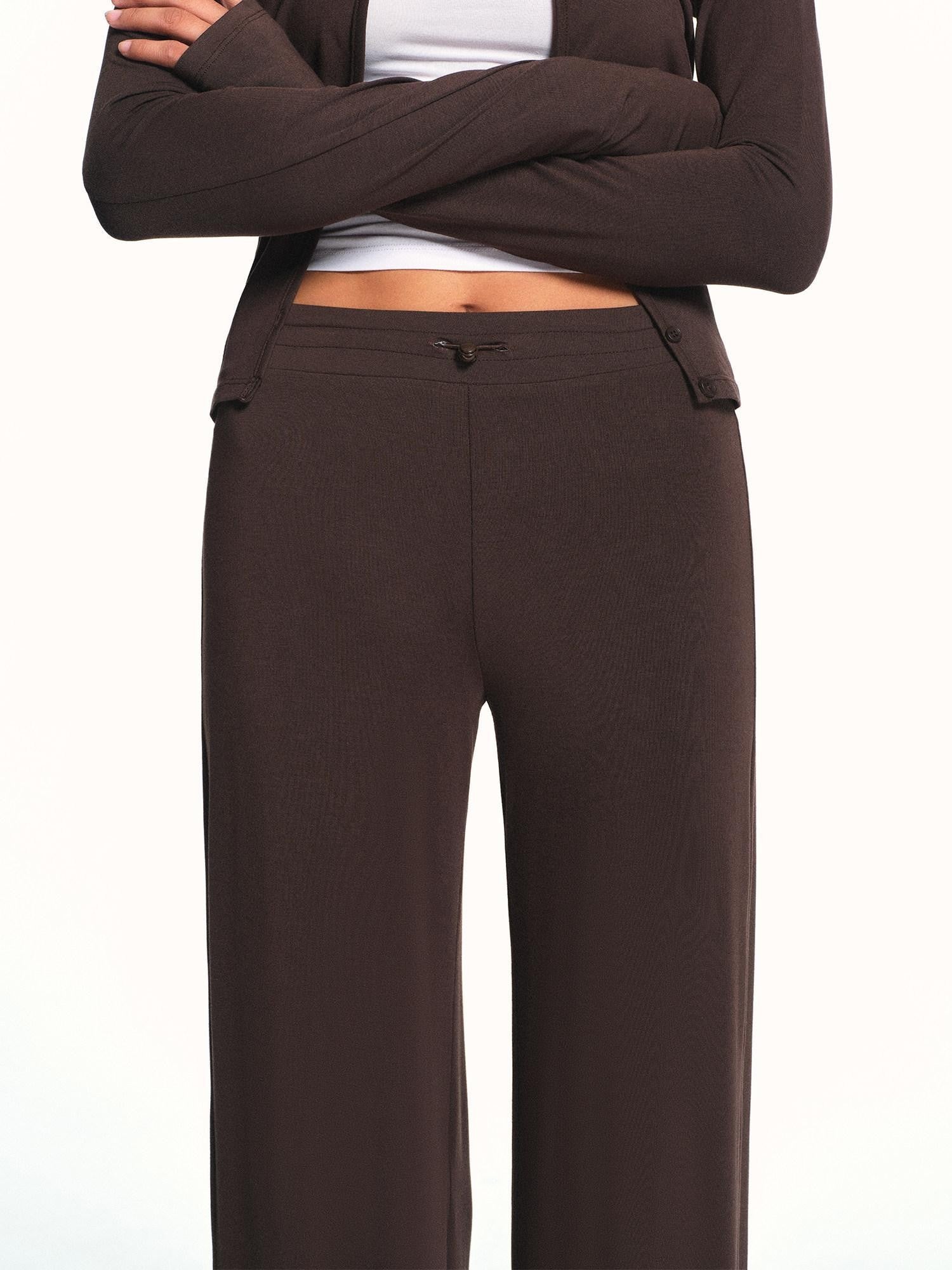 kvkv Drapey Drawstring Mid Low Waist Removable Stirrup Women&