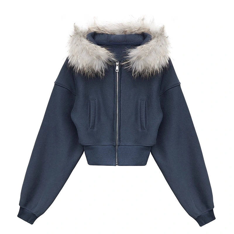 kvkv_Faux_Fur_Hooded_Zip_Up_Cropped_Sweatshirt_MISSTT