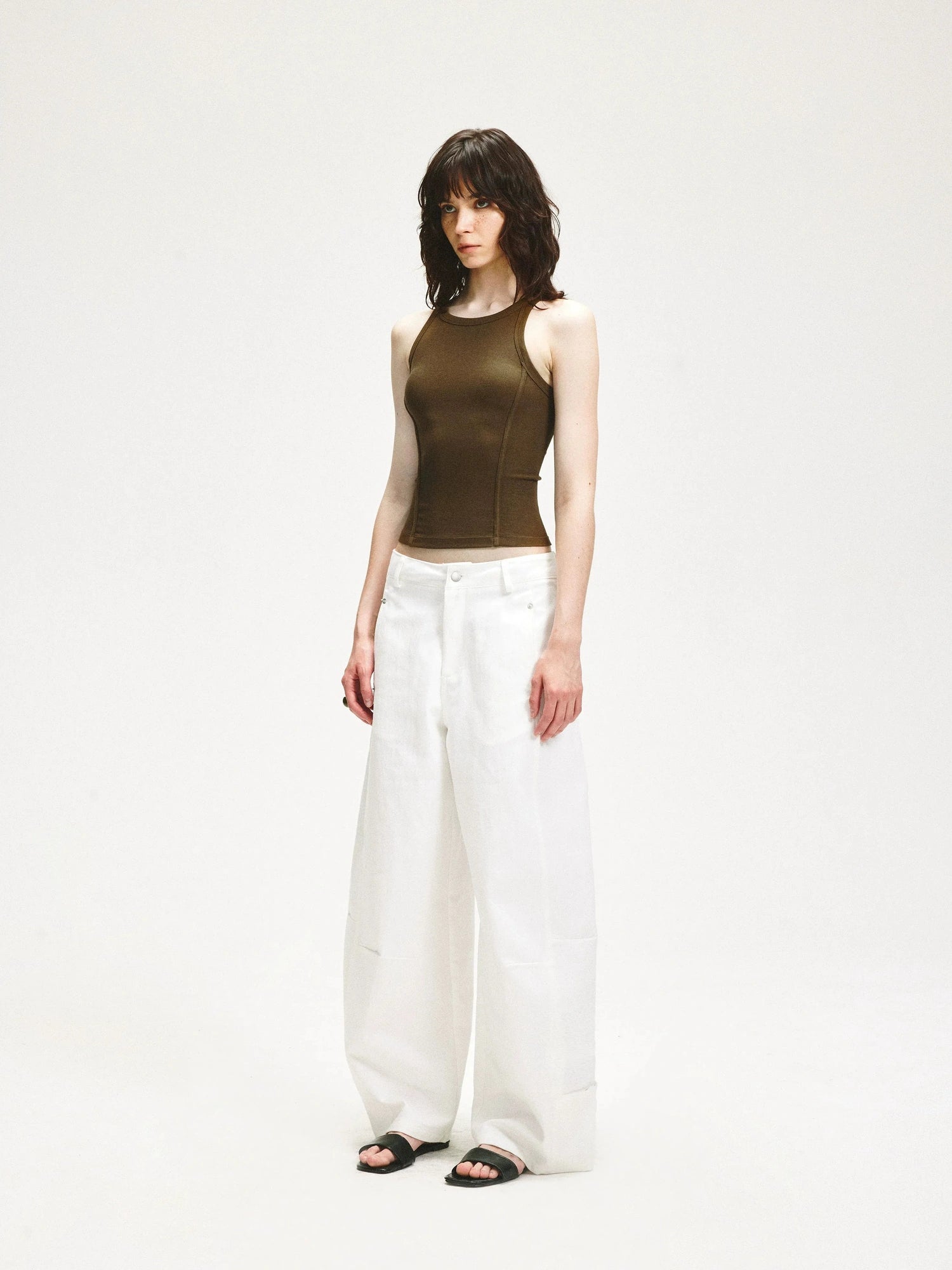 KVKV Yoga Clothing Brand - Fitted Ribbed Yoga Tank Top