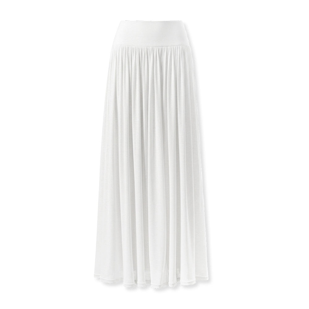 kvkv_Flowy_Pleated_Wide_Waistband_Sheer_White_Wide_Leg_Women&