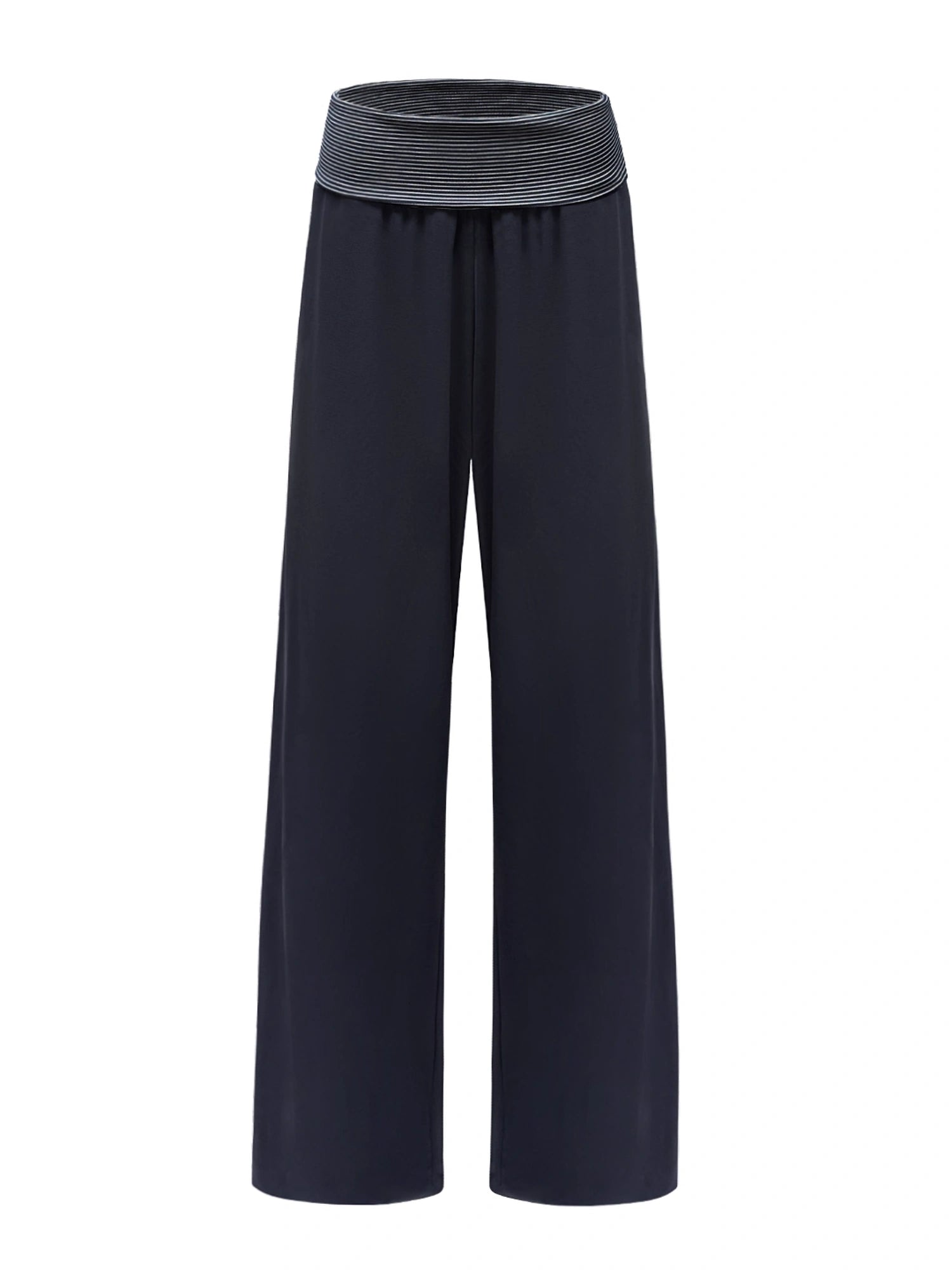 kvkv_Fold_Waist_Stripe_Knit_Flare_Pants_MISSTT