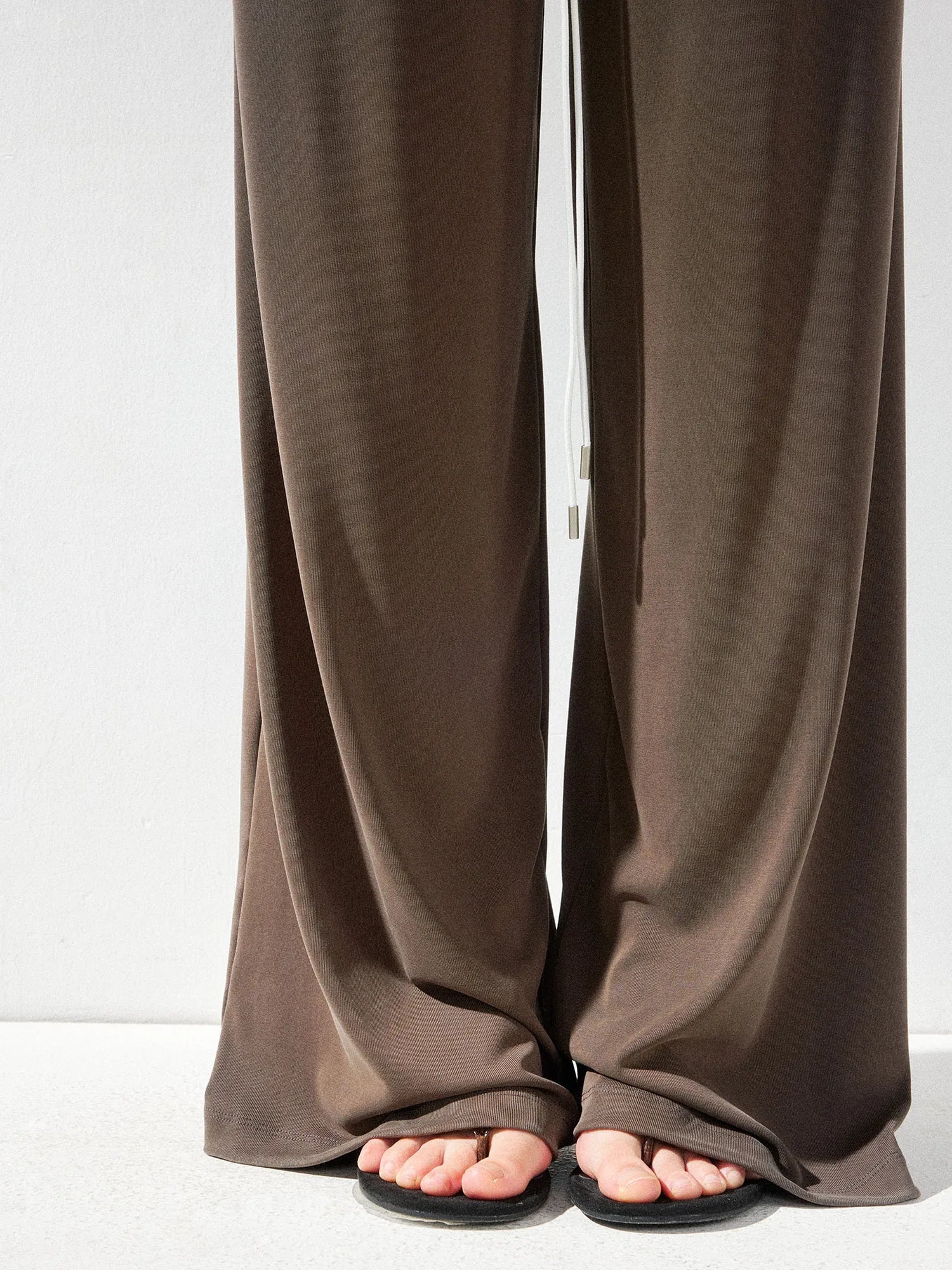 kvkv Foldable Waist Low Rise Flowy Yoga Pants