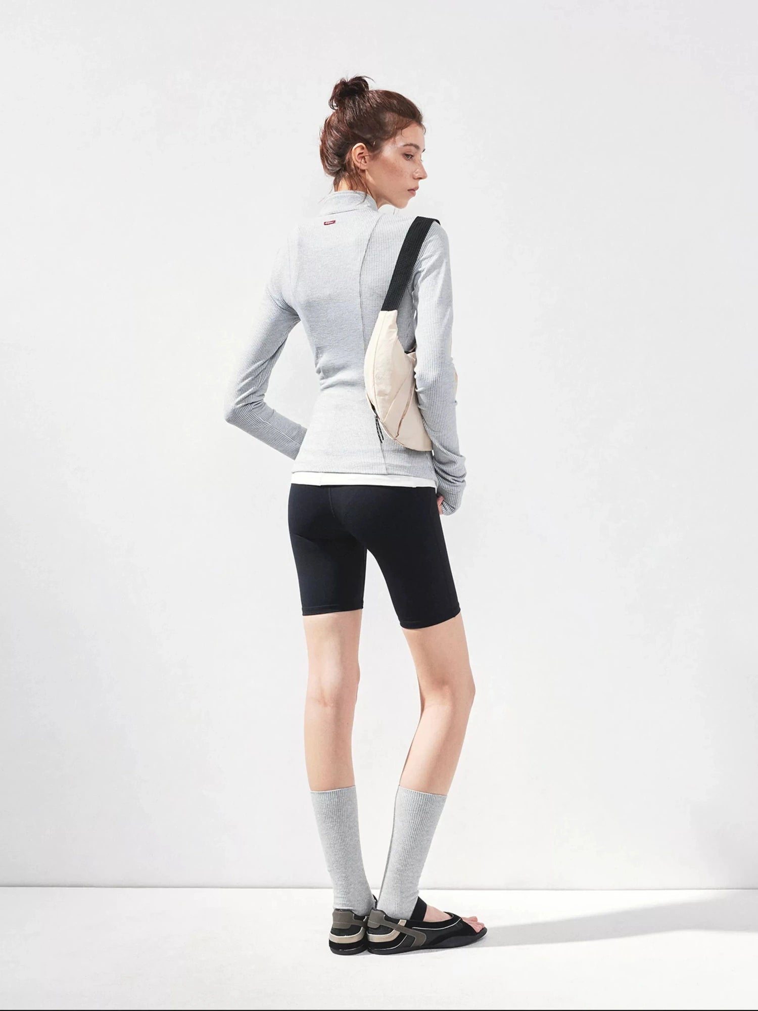 kvkv Gray Zip Fit Yoga Jacket