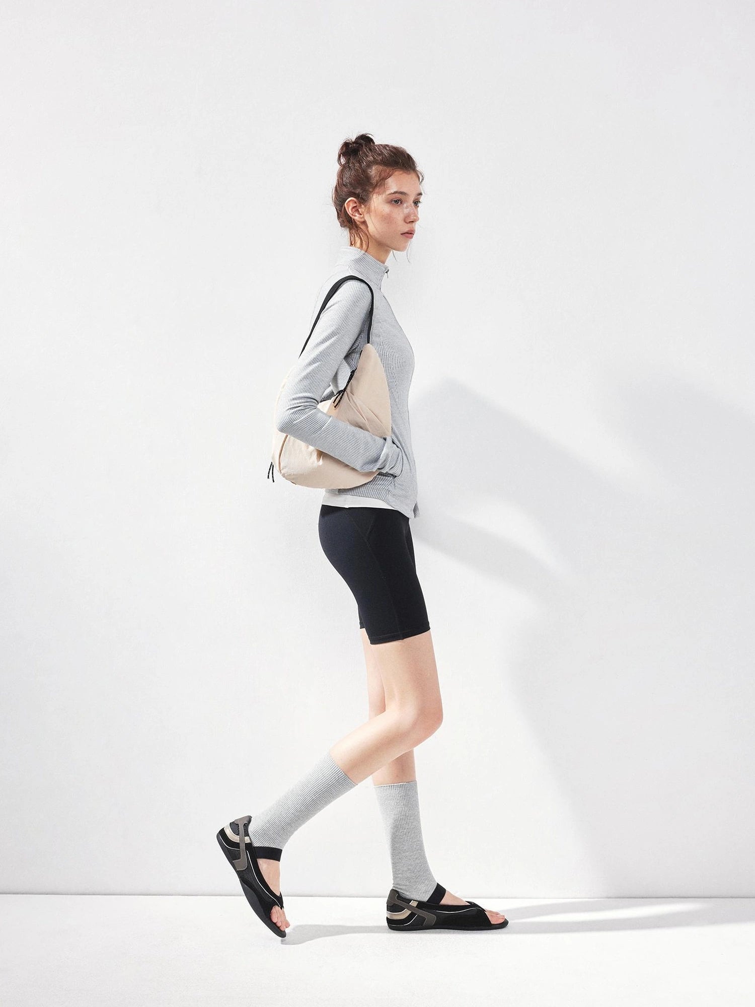 kvkv Gray Zip Fit Yoga Jacket