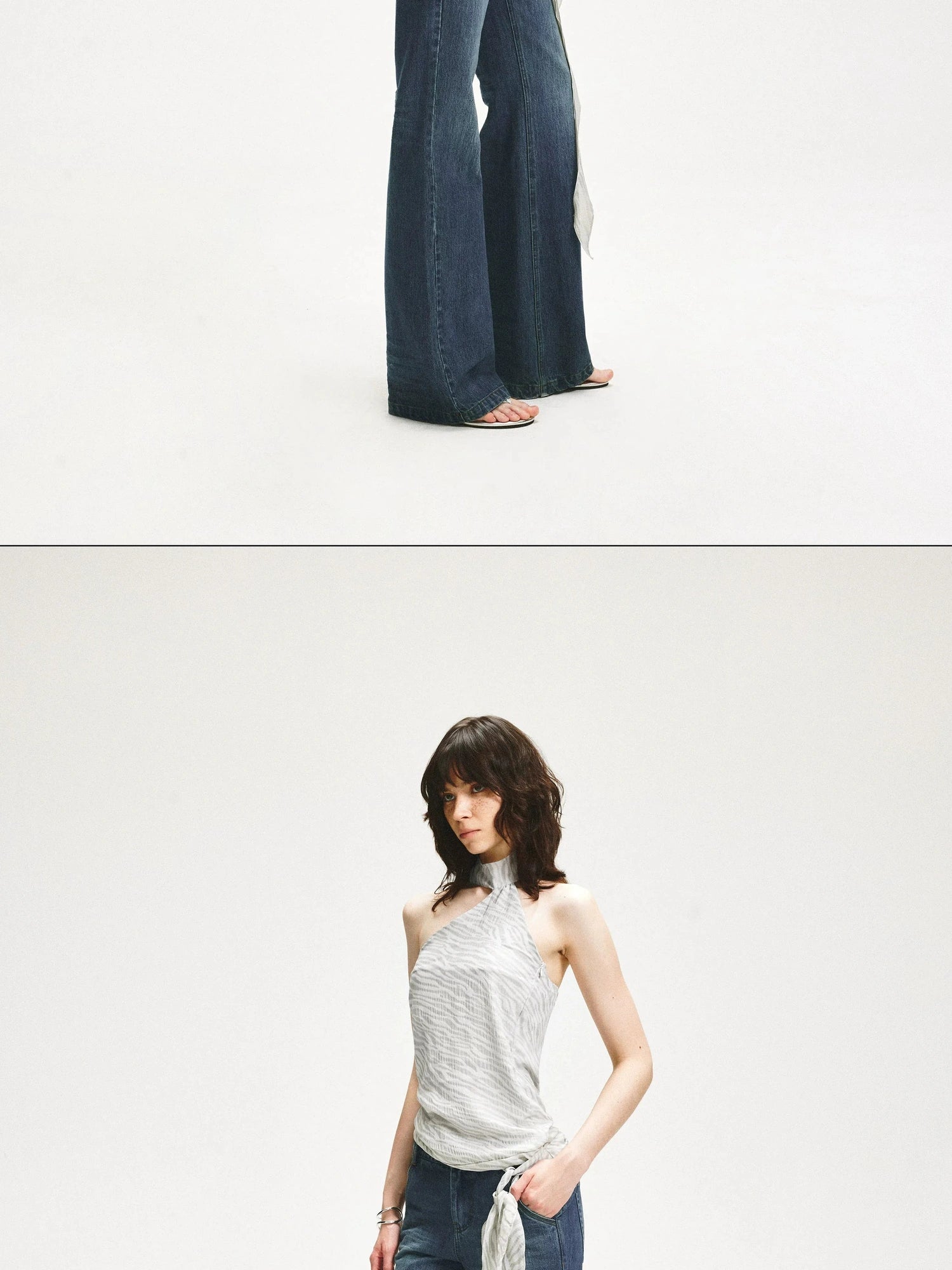 KVKV Yoga Clothing Brand - Halter Neck Sleeveless Vest With Adjustable Tie Belt