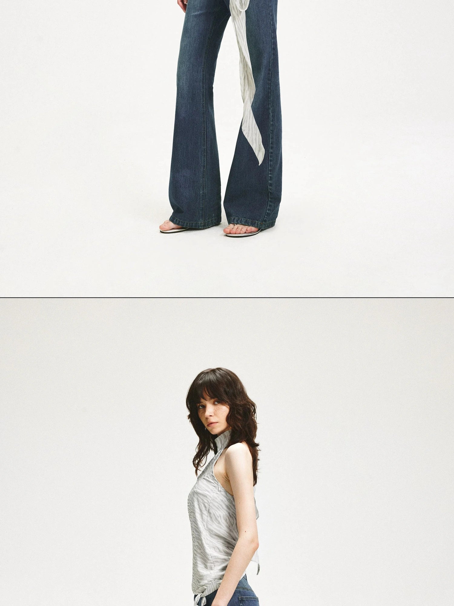 KVKV Yoga Clothing Brand - Halter Neck Sleeveless Vest With Adjustable Tie Belt