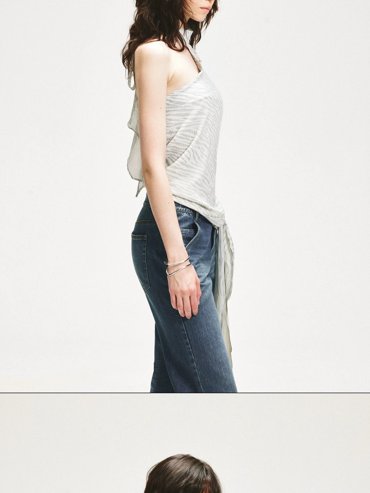 KVKV Yoga Clothing Brand - Halter Neck Sleeveless Vest With Adjustable Tie Belt