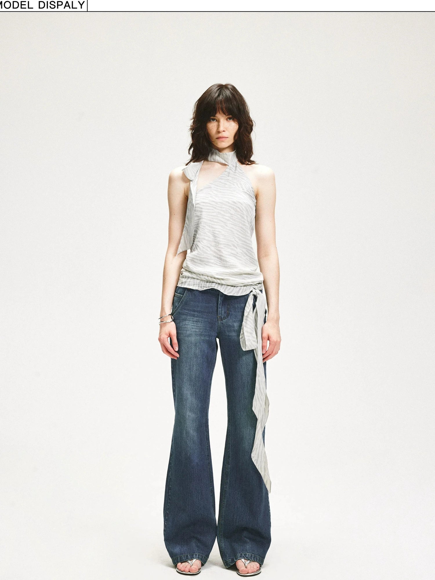 KVKV Yoga Clothing Brand - Halter Neck Sleeveless Vest With Adjustable Tie Belt