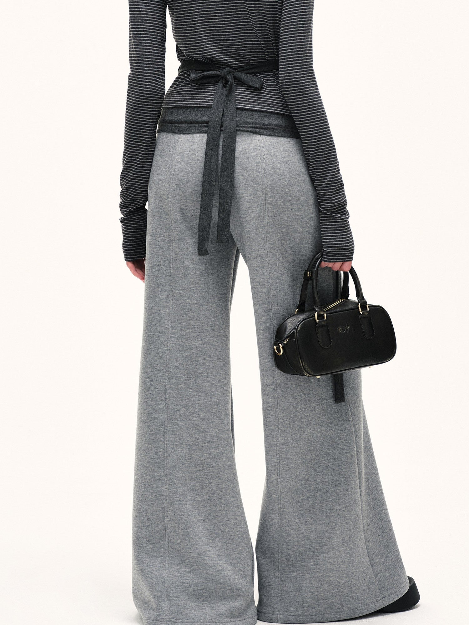kvkv Heather Gray Wide Waistband Air Layer Women&