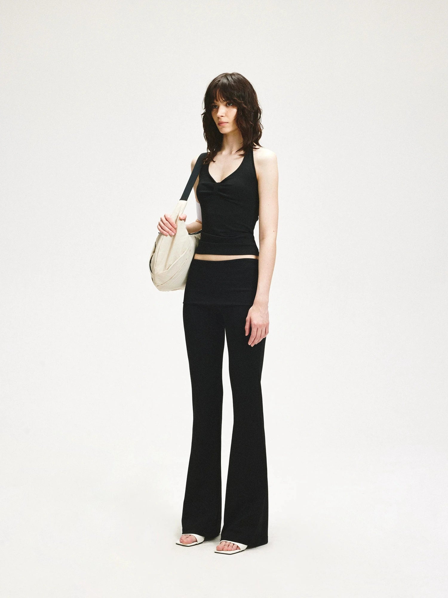 KVKV Yoga Clothing Brand - Knot Front Contoured Yoga Halter Top