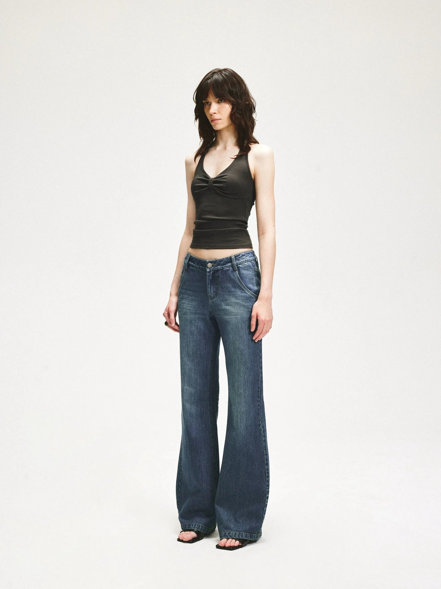 KVKV Yoga Clothing Brand - Knot Front Contoured Yoga Halter Top