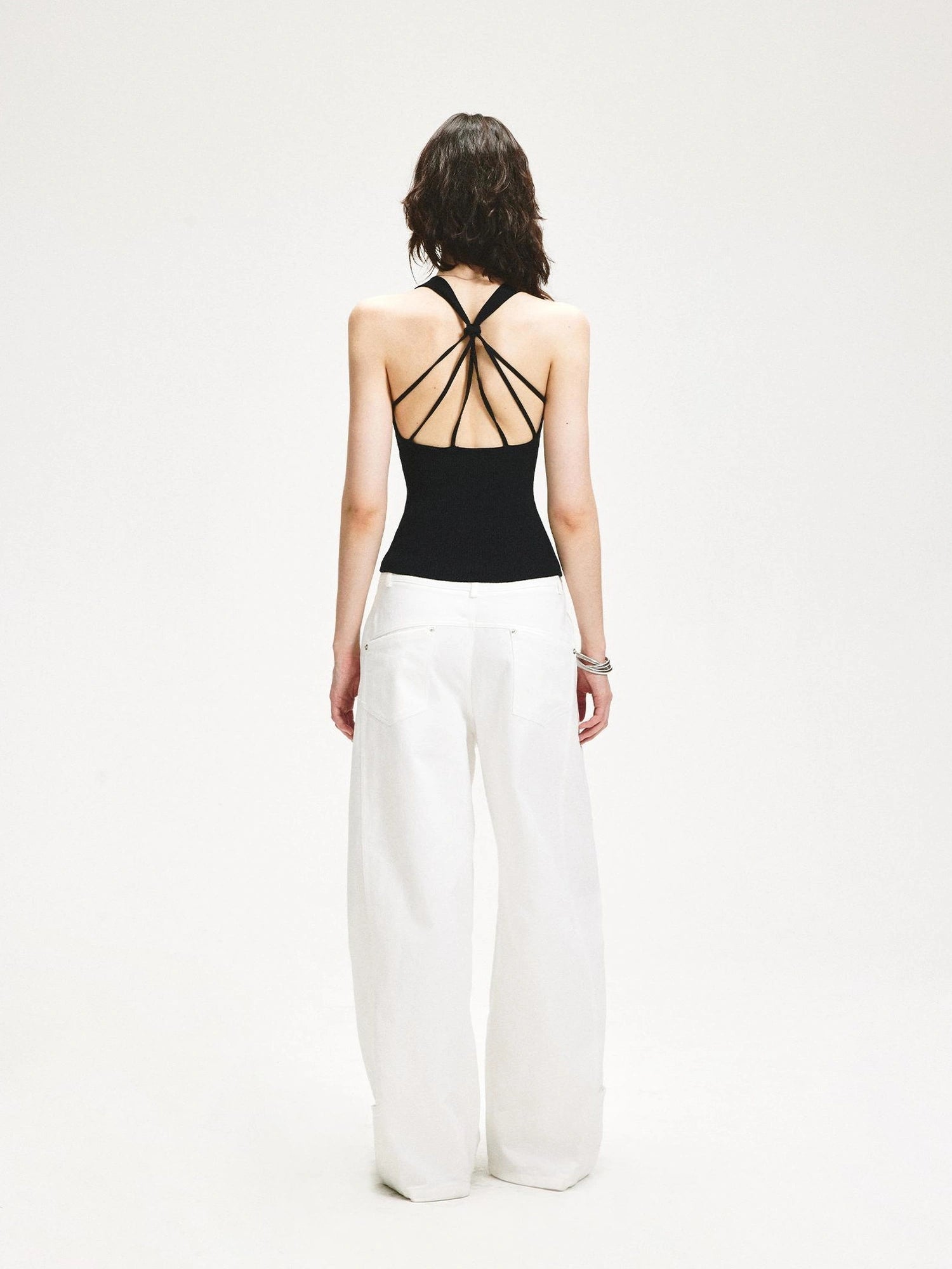 KVKV Yoga Clothing Brand - Lace Y Back Knit Sleeveless Tank