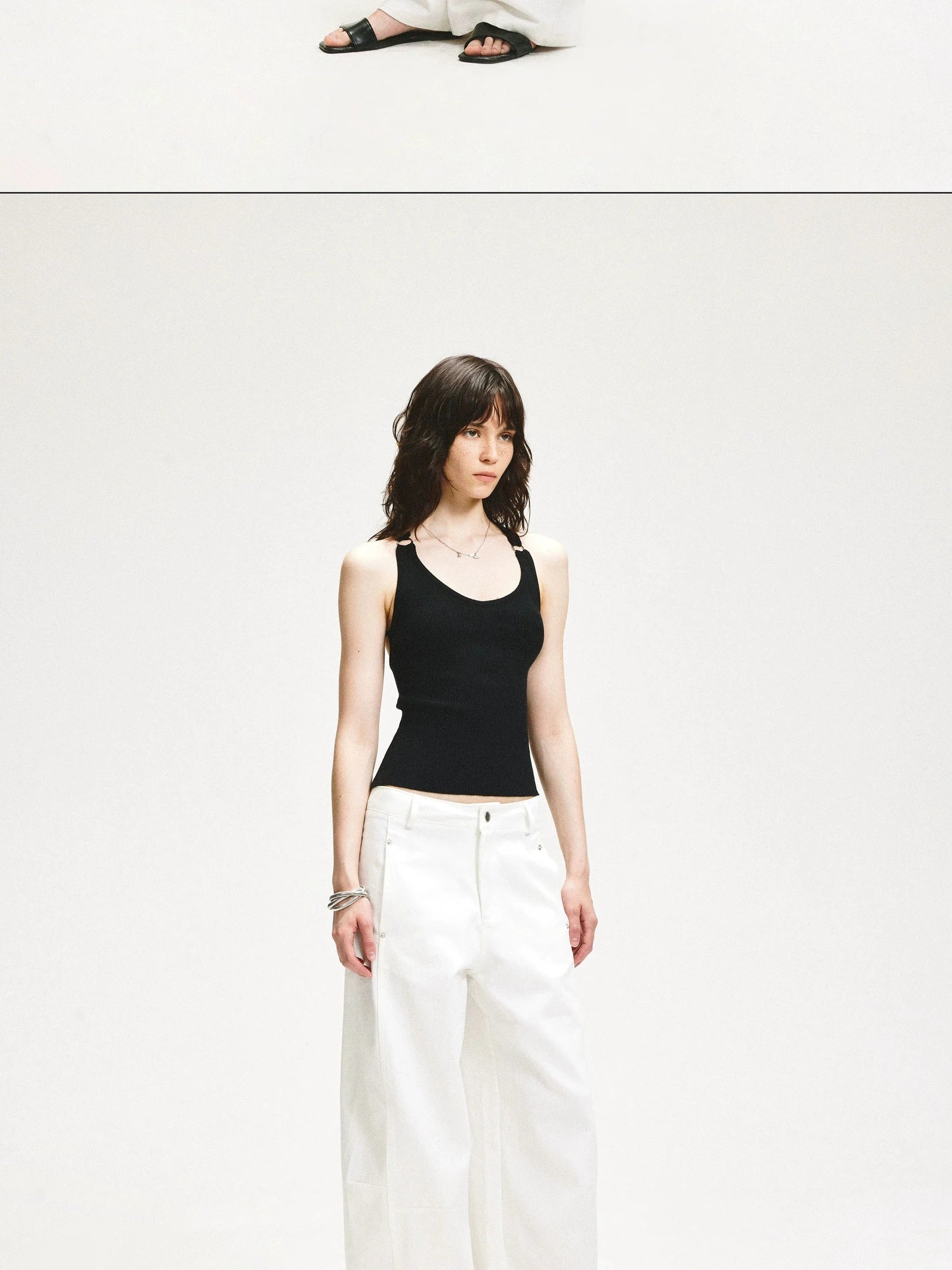 KVKV Yoga Clothing Brand - Lace Y Back Knit Sleeveless Tank