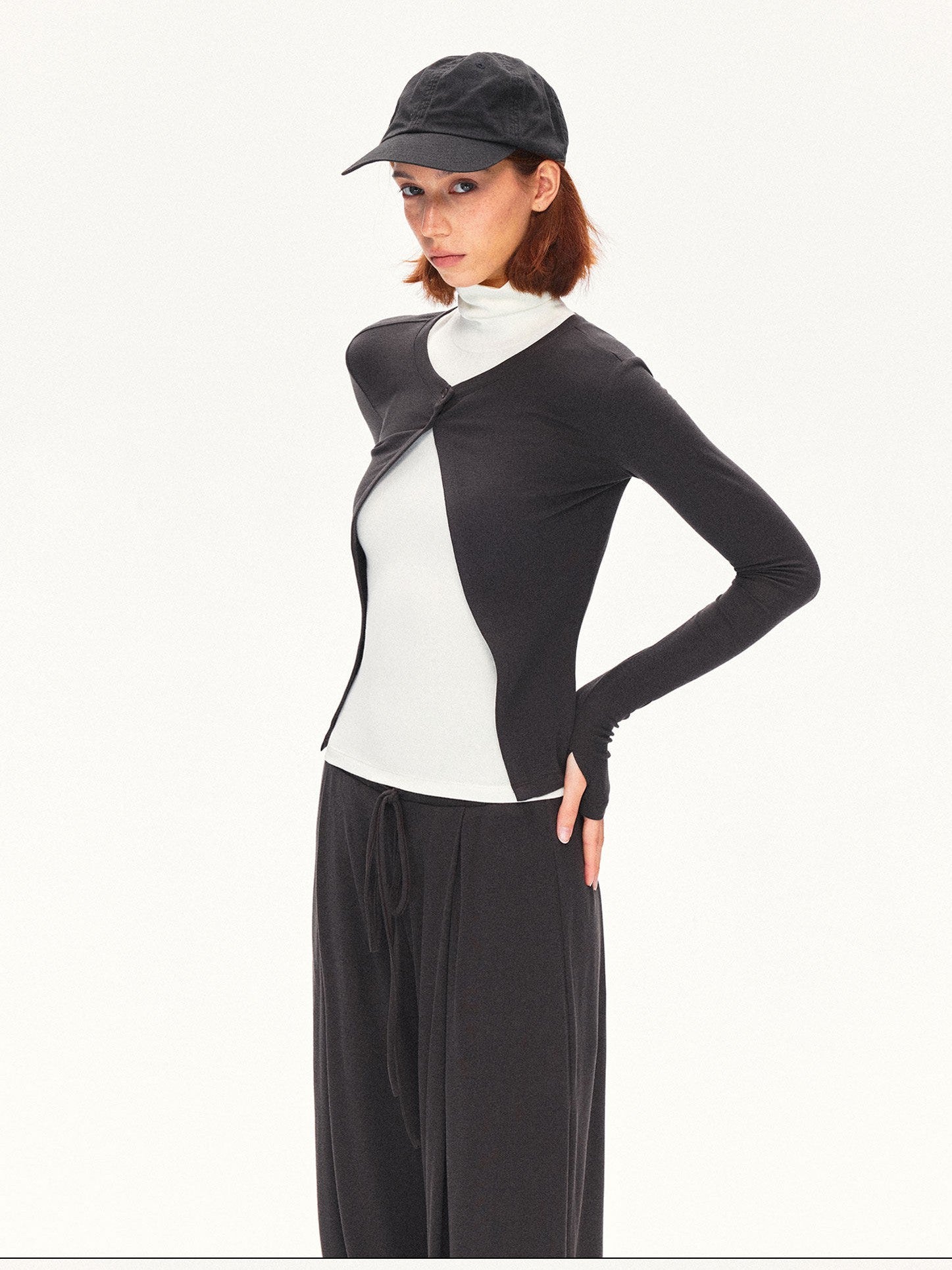 kvkv Layered Turtleneck Sleeveless Short Women&